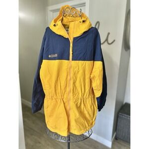 Columbia Womens Winter Ski Jacket Sportswear Yellow Blue Ski Coat Parka Medium
